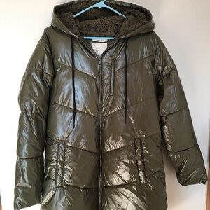 Olive Green Puffer Jacket